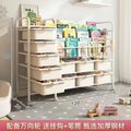 Mobile bookshelf home picture book rack children's reading baby bookcase multi-layer toy floor storage simple storage rack