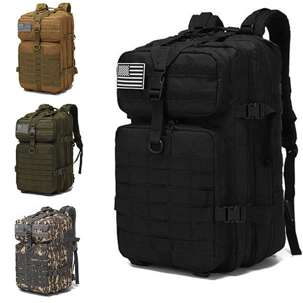 Cross-border tactical backpack, camouflage large-capacity outdoor sports hiking military fans waterproof outdoor backpack