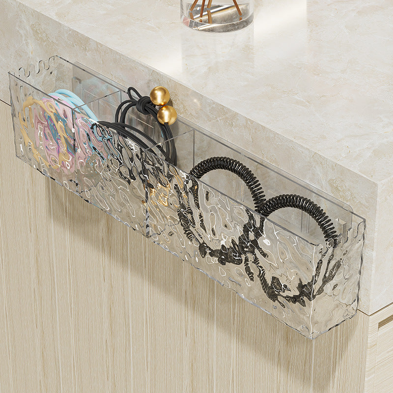 Bathroom mask storage rack wall-mounted mirror cabinet acrylic transparent box lipstick eyeshadow cosmetic organizer
