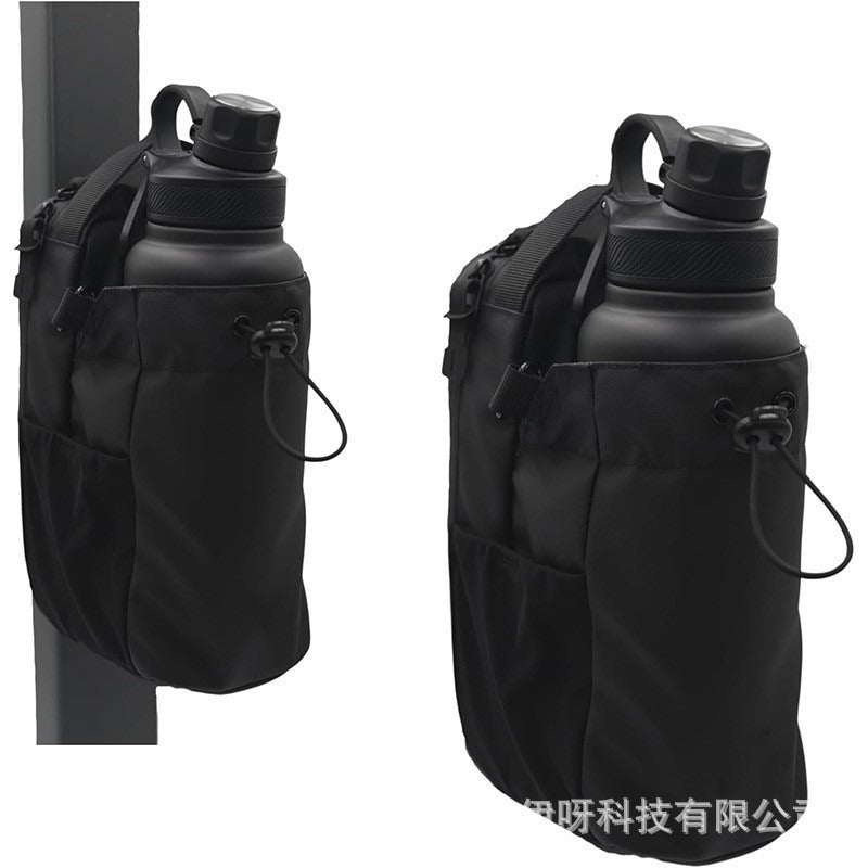 bestseller: magnetic water bottle bag with 5 strong magnets, crossbody gym bag for water bottle, phone, and keys