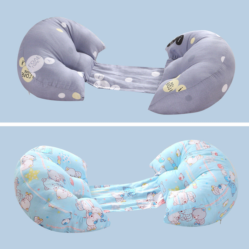 All-cotton maternity pillow for side sleepers - pregnancy, nursing, and breastfeeding pillow core - dropshipping available - dedicated pregnancy pillow for expecting mothers