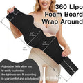 bestseller: postpartum/post-operative body shaper for waist and abdomen, designed for liposuction recovery. features a 360-degree compression panel for shaping and support