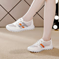 Argan sneakers for women 2025new arrivalpopularsummerplaid breathable white shoesins trendy easiest for match student sandals