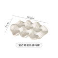 Retrofor homestylish ceramic egg tray creative high-looking divided dipping ceramic dish vinegar dish tray