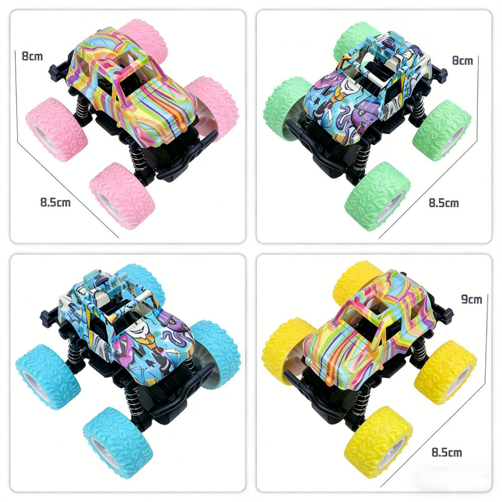 [customized] off-road vehicle internet celebrity ring toy children's four-wheel drive inertia car simulation model anti-fall toy car