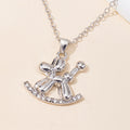 European and american cross-border e-commerce new jewelry fashion diamond-studded animal pendant versatile rabbit cat alloy necklace necklace