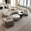 Cream style sofa small apartment living room b&b beauty salon clothing store rest area reception office coffee table combination