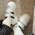Shell toe thick sole sneakers women's velcro white shoes casual shoes women's shoes 2026new arrivalspring height increasing german training shoes