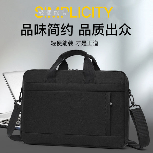 Tote bag Large capacity briefcase Double layer computer bag Men's and women's business office a4 file bag Printable logo