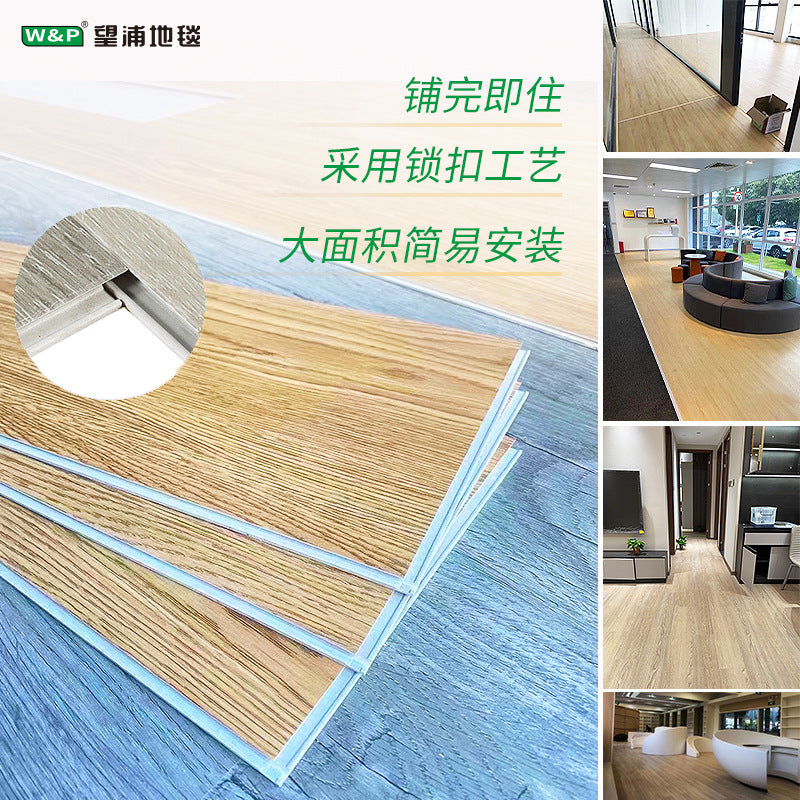 Spc stone plastic flooring pvc click lock system for home renovation, hotel, kindergarten, school projects, and composite wood flooring