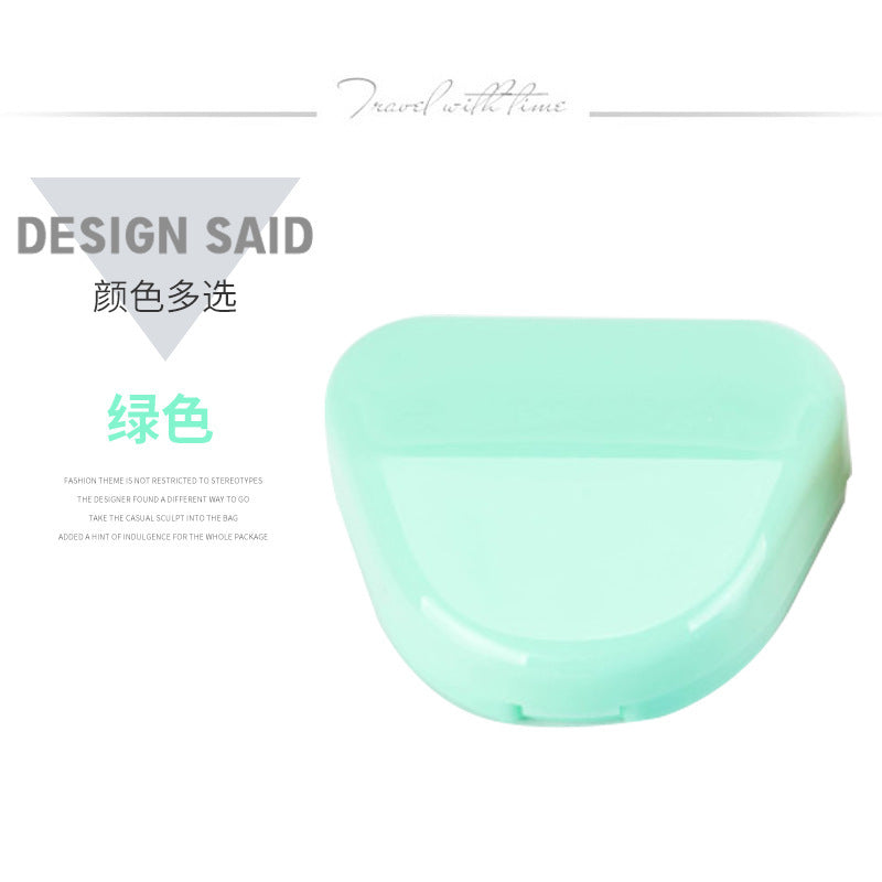 Dental triangle tooth box Orthodontic retainer Storage box Denture denture box Plastic tooth box Tooth tray box Wholesale