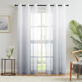 Amazon direct supply gradient colored window screens, export-ready finished curtains, window sheers, digital print voile curtains