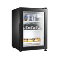 Ice bar hotel room single door mini refrigerator tea refrigerator fresh-keeping cabinet small transparent glass door small refrigerator
