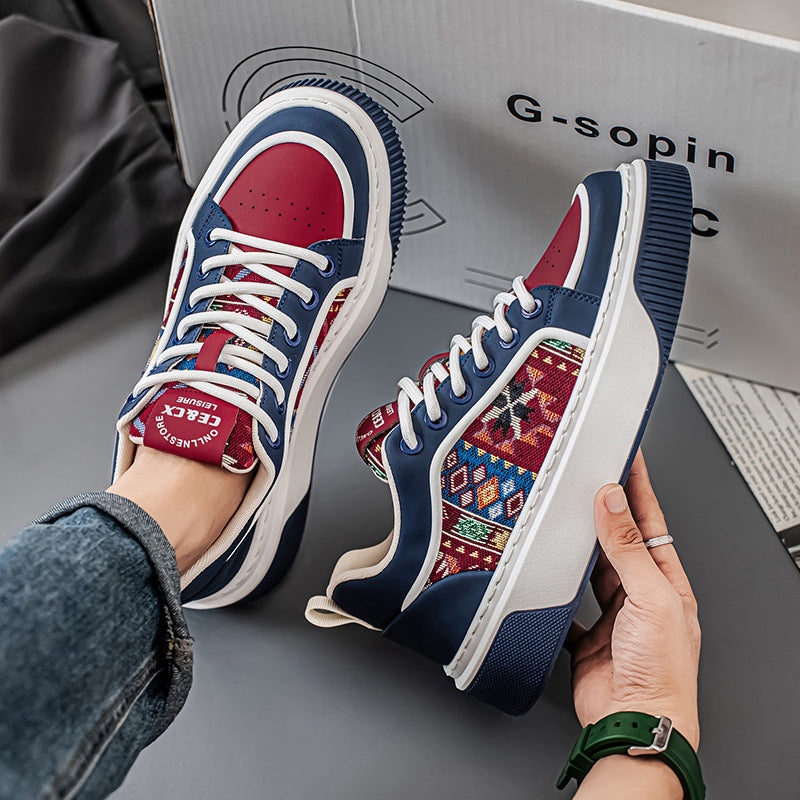 Men's shoes 2026 new korean style trendy athletic casual sneakers chunky sole hot seller ins trendy versatile niche streetwear shoes