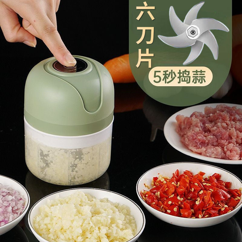 Electric garlic pounder, garlic press, food supplement food processor, wireless mini garlic pounder, garlic puller, cross-border wholesale manufacturer