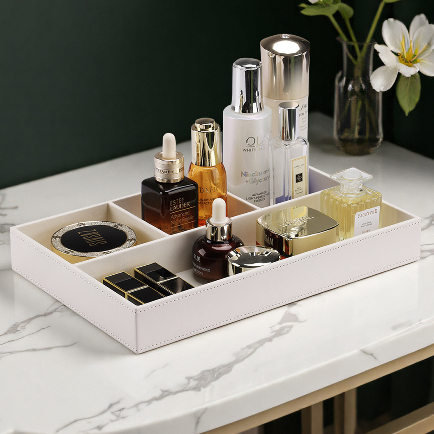 Key remote control product entrance storage box light luxury coffee table storage tray creative home cosmetics jewelry storage tray