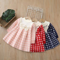 Kids' knit dress - chanel-inspired long dress -  autumn/winter new collection - girls' knitted dress