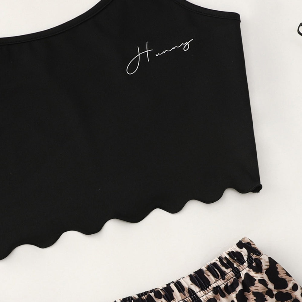 hot-selling new printing suspender tops leopard print printing shorts home clothes pure desire pajamas for women wholesale