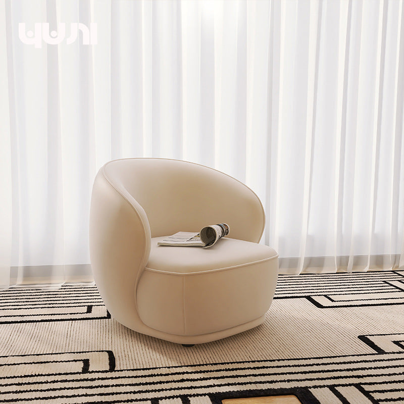 new living room single sofa - minimalist style for home, bedroom, balcony, and reception areas - creative lazy sofa for beauty salons