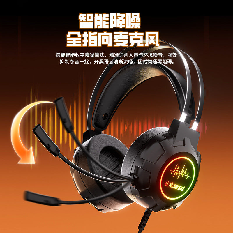 7005a gaming headset, wired 7.1 channel esports headphones for pc and laptop, perfect for pubg