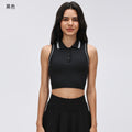 Polo collar sports tank top women's summer outdoor fitness yoga tennis skirt running training athletic skort set