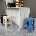 Thickened plastic stool stackable for home living room dining table high stool square stool restaurant spare casual stool storage stool