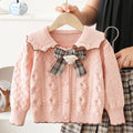 Girlsweaterjksuitloosesweaternew arrivaltwistpreppy styletwo-piece set