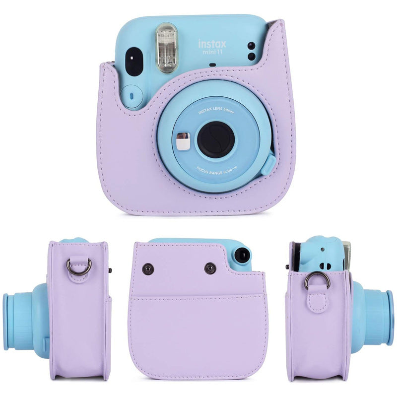 Cross-border hot-selling is suitable for Mini11 Polaroid bag PU leather material camera bag manufacturer customization