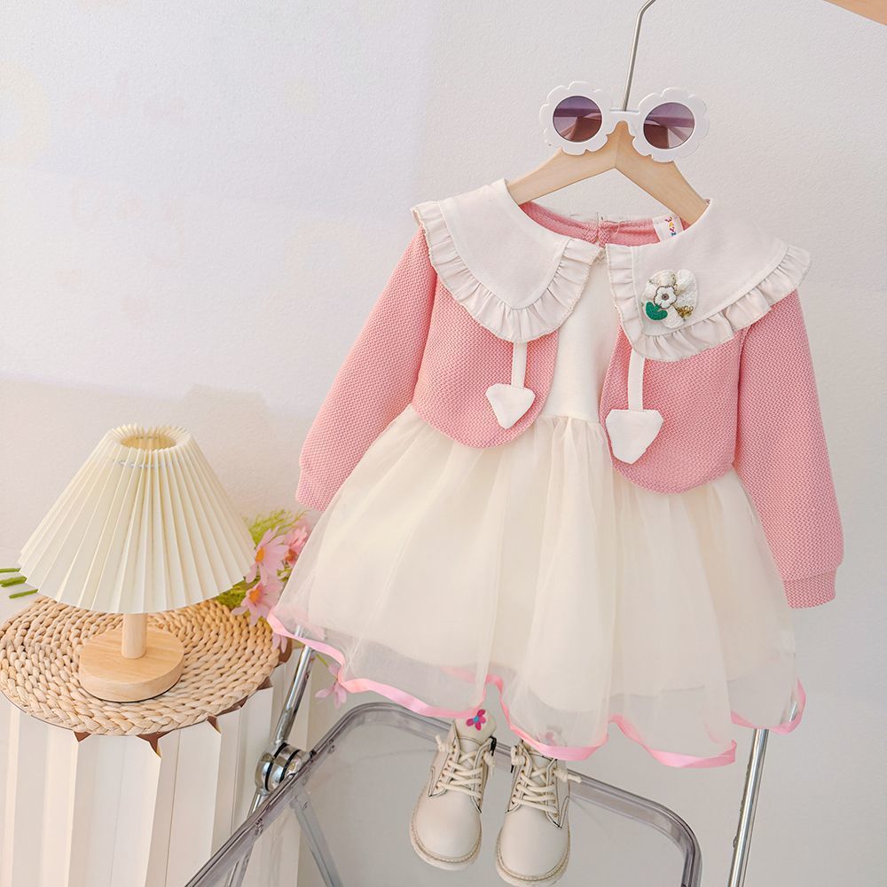 Baby girl spring/autumn  new sweet first birthday dress toddler spring fashion dress - export quality