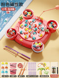 Pink - battery operated [31 magnetic fish + 4 buckets + 8 rods + 4 3d scenarios]