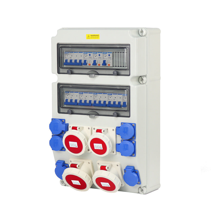 Industrial waterproof portable socket box Outdoor construction site temporary distribution box Portable mobile small electric box Complete set customization