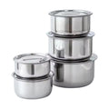 Stainless steel cookware set - cross-border five-piece cookware set with lids, three-piece saucepan set, thai pot, indian pot