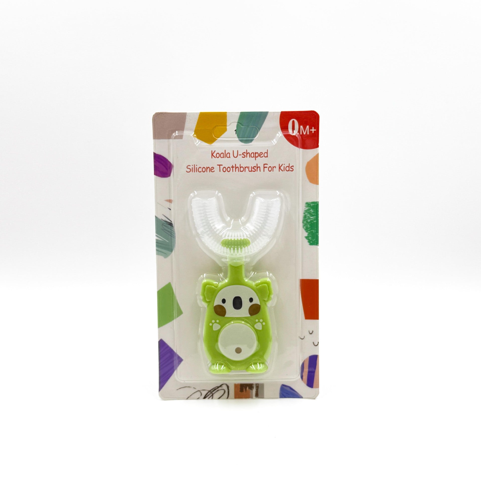 English card new manual children's U-shaped toothbrush silicone toothbrush baby mouth type oral cleaning manual U-shaped