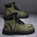 Boots men's spring 2025new arrivalabrasion resistant men's shoes workwear boots men's british style casual shoes rhubarb boots trendy shoes