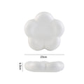 Ins chubby creative pure color ceramic flower plate desktop photo props popular style jewelry plate storage plate