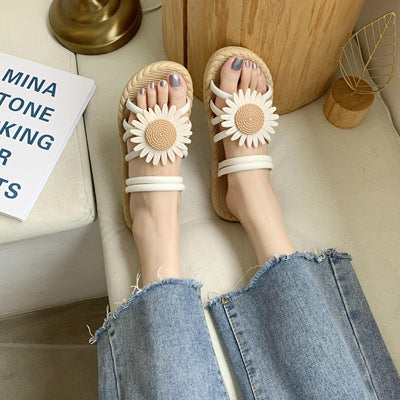 Two-wear sandals for women, summer outwearnew arrival, summer k-styleeasiest for matchpopularflatsfashion roman style soft bottom beach seaside