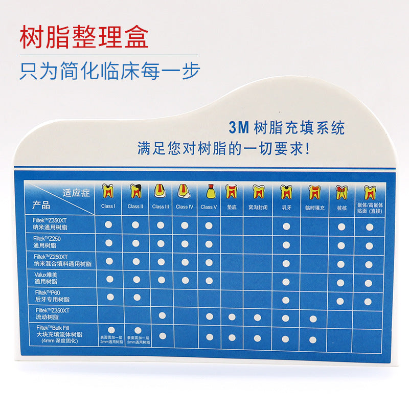 Dental resin placement rack, adhesive storage combination rack, dental oral resin finishing box 3M resin rack