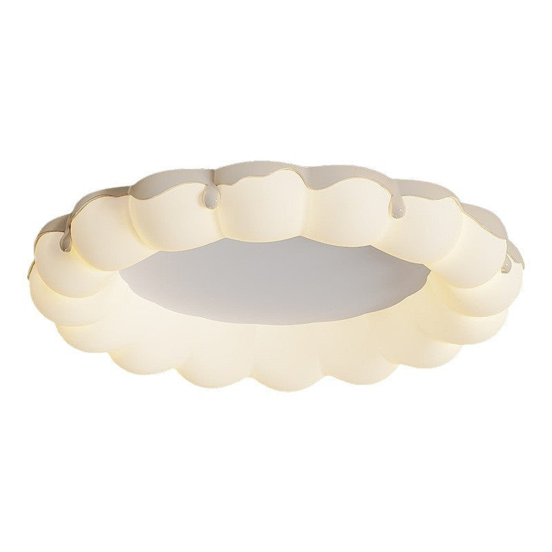 Cream Wind Creative Bubble Circle Master Bedroom Ceiling Light Simple Full Spectrum Eye Protection Book Room Lighting 2025 New