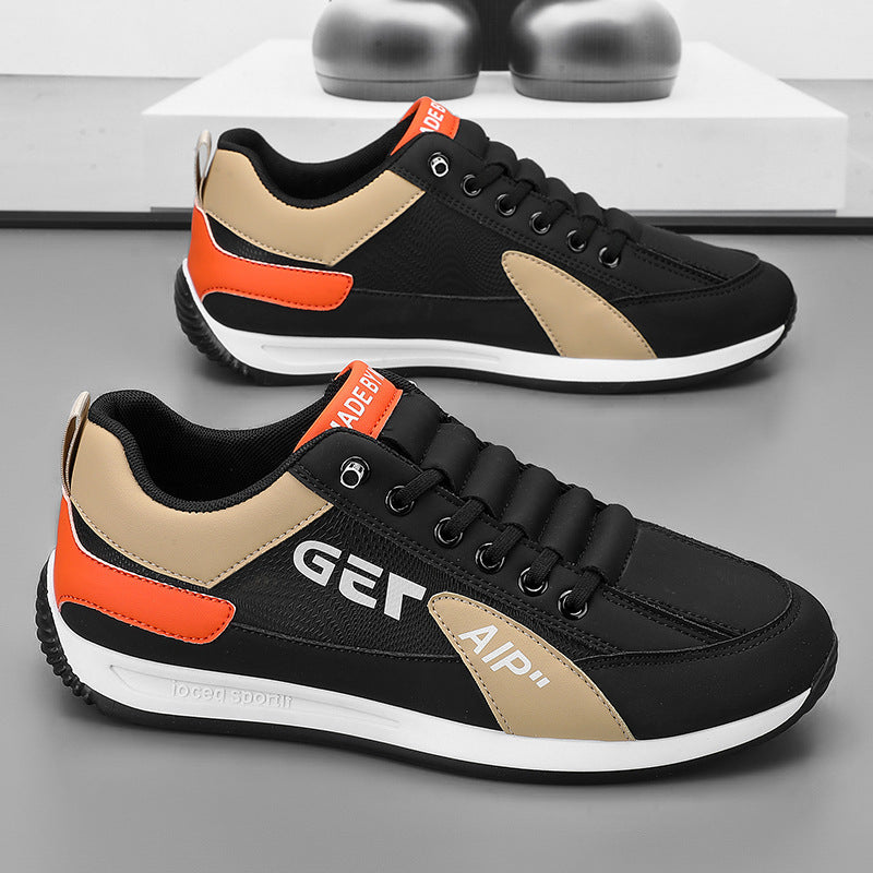 Men's slip-on sneakers: spring 2025 new arrivals - student style, athletic board shoes, running shoes, casual white sneakers, thick-soled winter edition