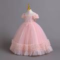 Ready-to-ship new girls' flower girl princess dress, tutu wedding dress, children's formal gown, piano recital dress, kids' dress