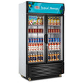 Single, double and three-door display cabinets, commercial vertical vegetable sample preservation refrigerated refrigerator, beverage and beer display cabinet