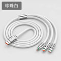 120w zinc alloy 3-in-1 super fast charging cable - compatible with huawei, apple, and android devices - wholesale direct from factory