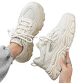 Men's shoes 2025 new arrivals: unique platform sneakers, breathable mesh, trendy casual athletic shoes, white sneakers, dad shoes for men