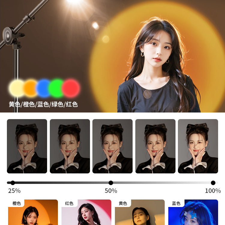 Live butterfly light filling light live streaming host live stream dedicated top light hair head lighting background atmosphere spotlight room