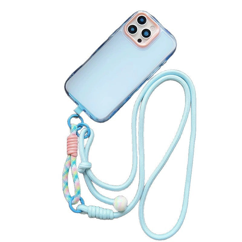 New arrival adjustable hanging neck long braided rope multi-functional wrist patchwork rope k-styletrendy color ball outdoor anti-lost
