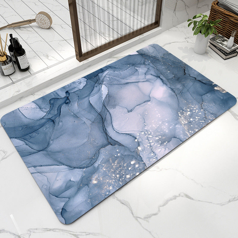Soft diatom mud bathroom absorbent floor mat non-slip quick-drying foot mat toilet toilet door mat toilet carpet