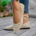 export knitted plus-size women's shoes:  spring/autumn new collection - comfortable, breathable, stylish, versatile casual flats
