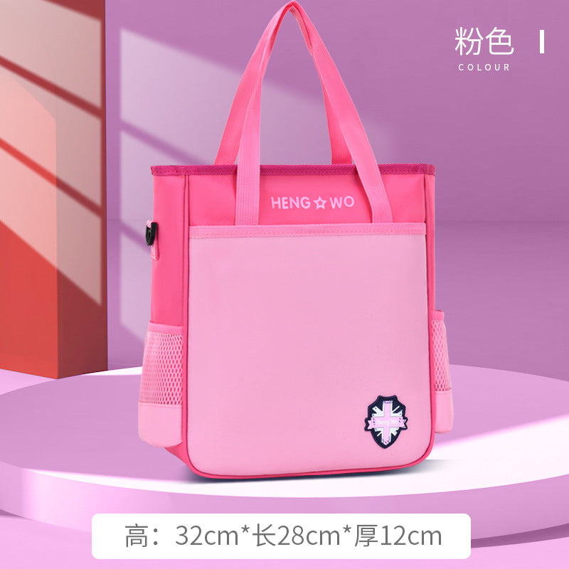 Custom student tutoring bag with logo and text design - art bag for boys and girls - lightweight, trendy, and cool printed crossbody bag