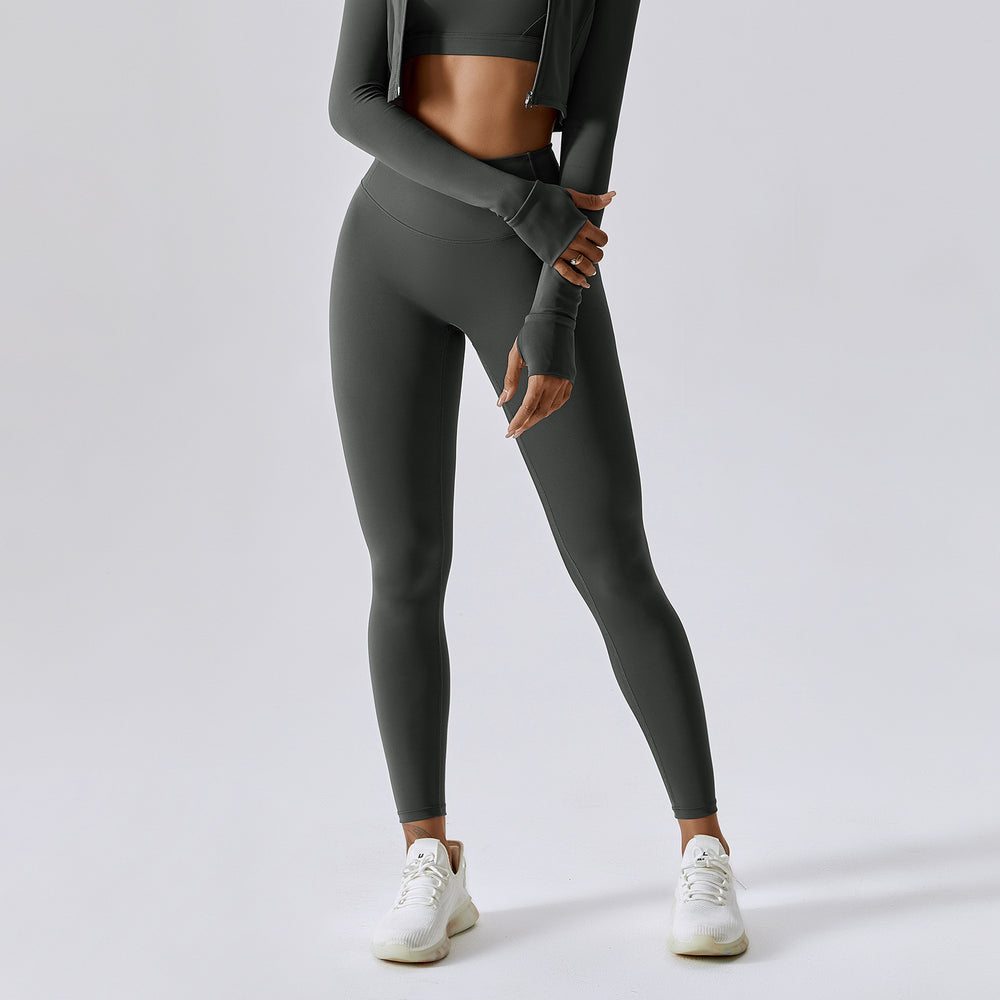 European and american style running naked feel quick-dry fitness leggings breathable outerwear tight workout pants high waist butt lifting yoga pants women's 8047