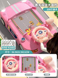 Kids' educational racing adventure game console with simulated multifunctional steering wheel - driving car toy